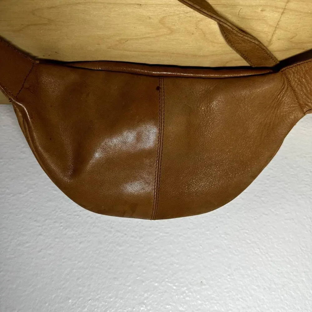 Ellington Sling Crossbody Bag Fanny Pack Waist Leather Adjustable Strap Wheat